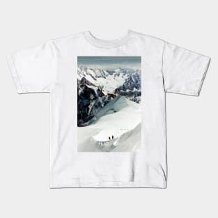 Chamonix Aiguille du Midi Mont Blanc Massif French Alps France Kids T-Shirt